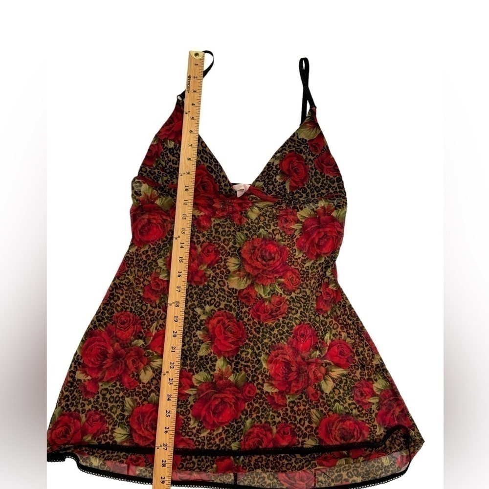 Victoria's Secret Red Rose & Leopard Chemise - Picture 5 of 6